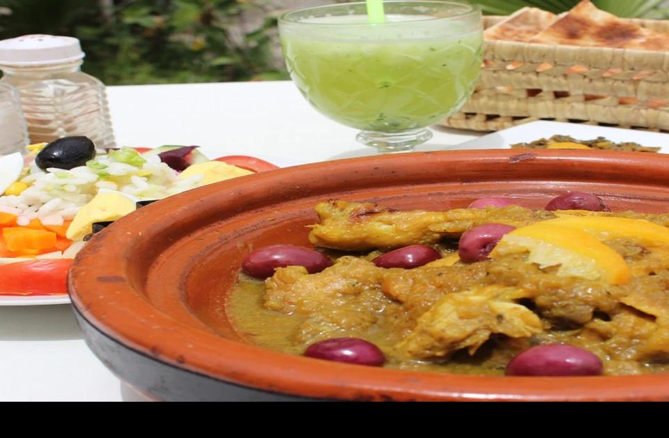 Tagine ¼ De Poulet Aux Olives Et Citron