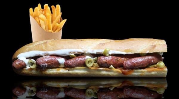 Sandwich Saucisse De Bœuf