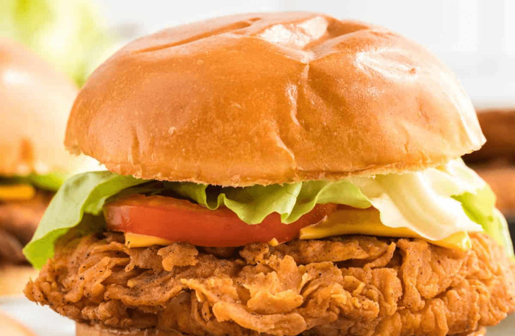 Double chicken burger