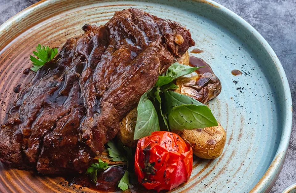 Steak grillé