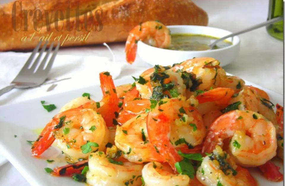 Crevettes Sautées à l'Ail