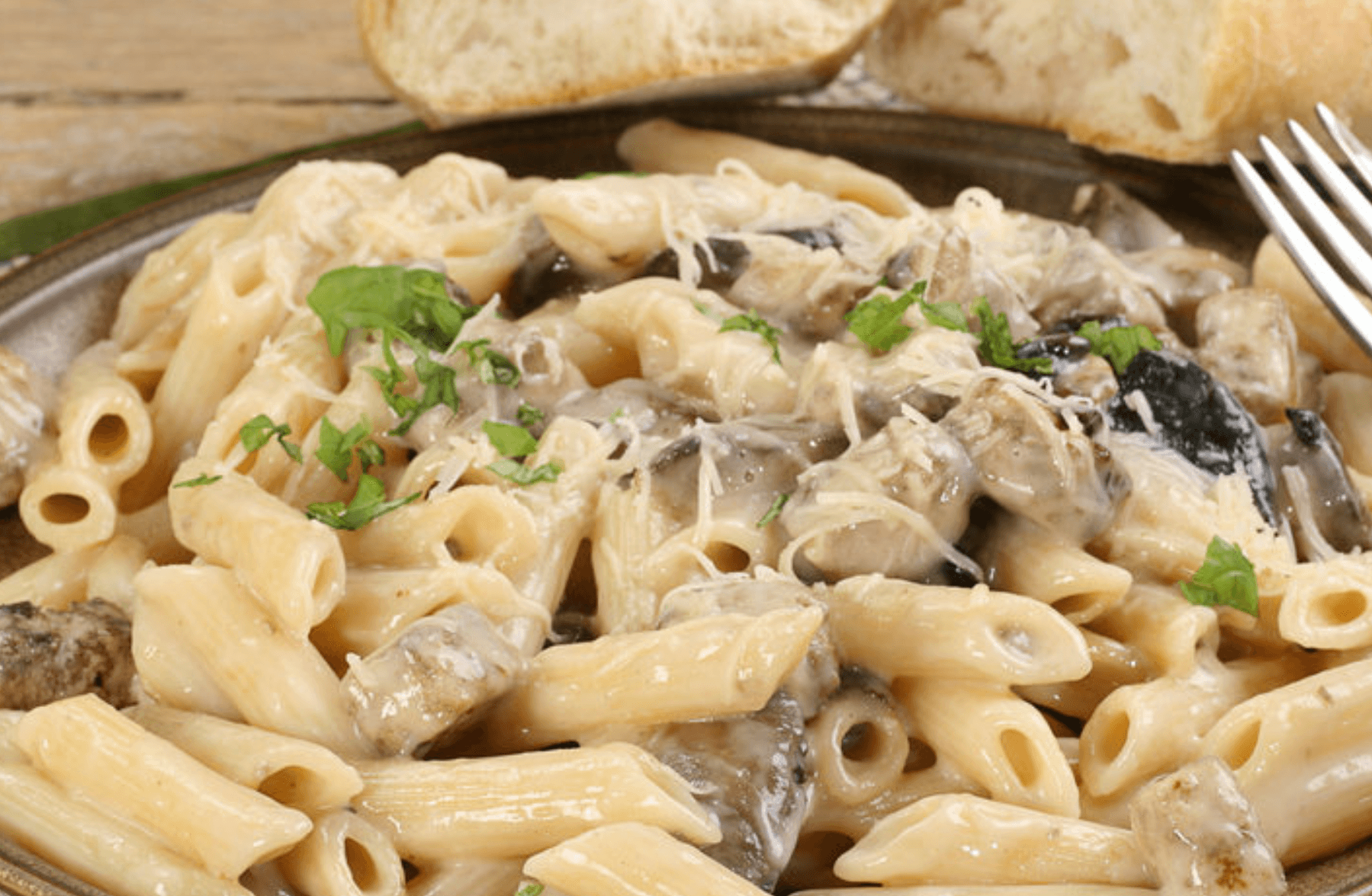 Penne Sauce Blanche Poulet