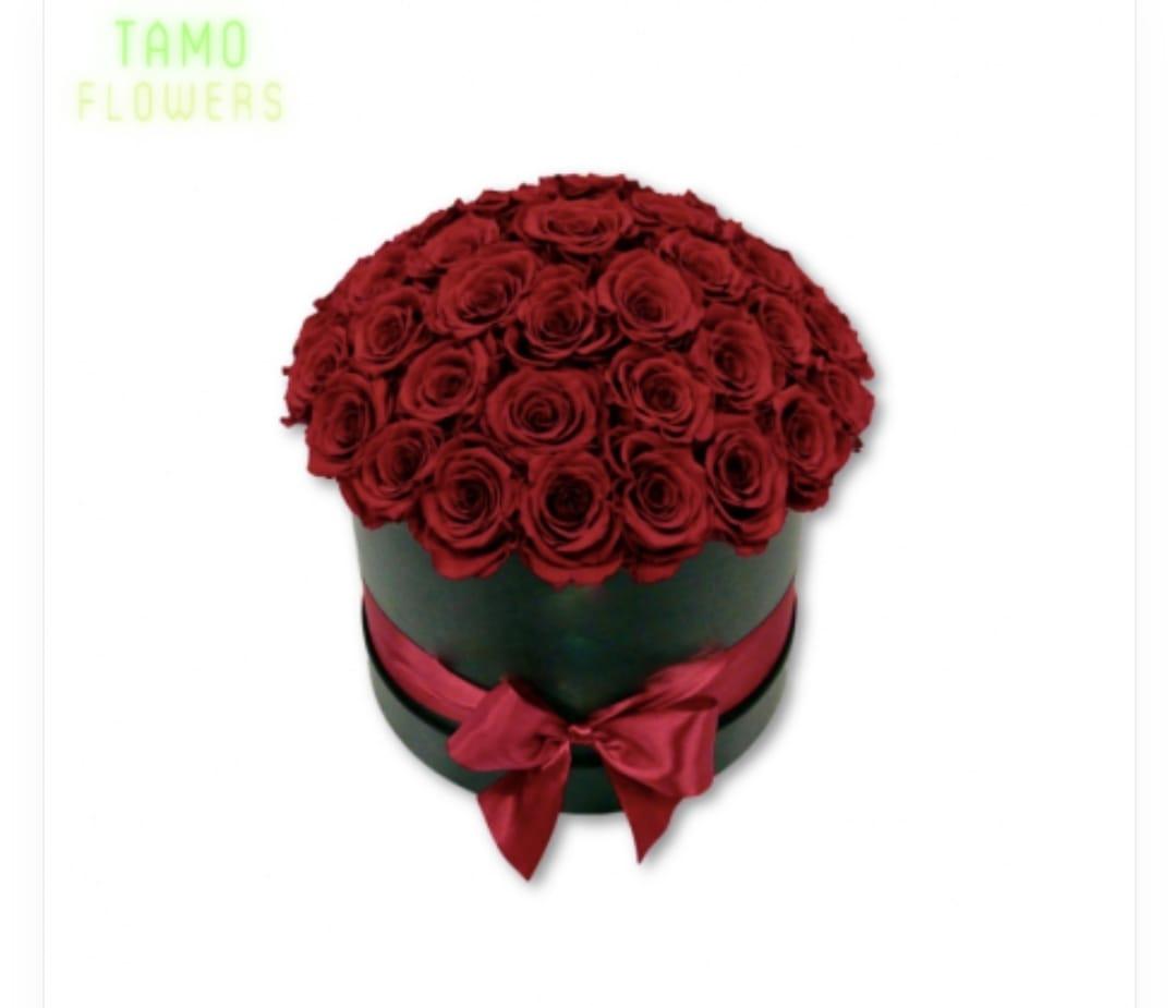 Boîte de Roses Rouges