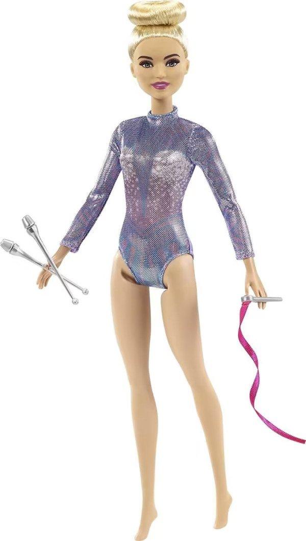 Barbie Métiers De Rêve Coffret Poupée Gymnaste Blonde En Justaucorps