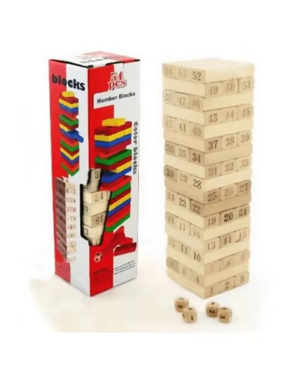 Bloc Bois 54 Pcs