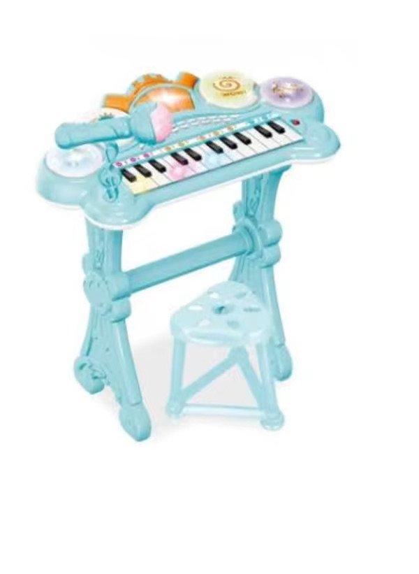 Piano Avec Chaise Bleu