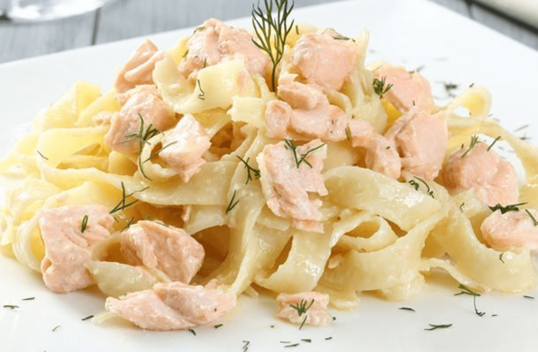 Tagliatelle au Saumon Fumé