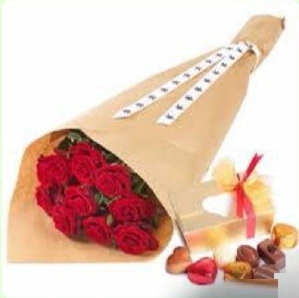 Boquet De fleurs Avec Chocolat