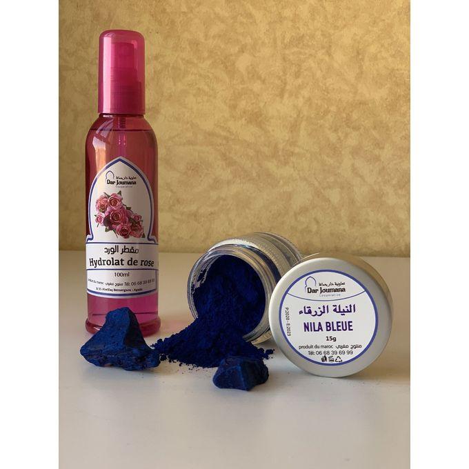 Dar joumana Pack Éclaircissant Mini (Nila Bleu + Eau de rose)