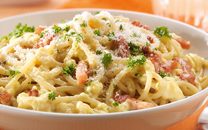 Pâtes Carbonara Au Jambon