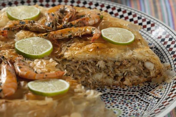 Pastilla Poisson + Légumes Sautés