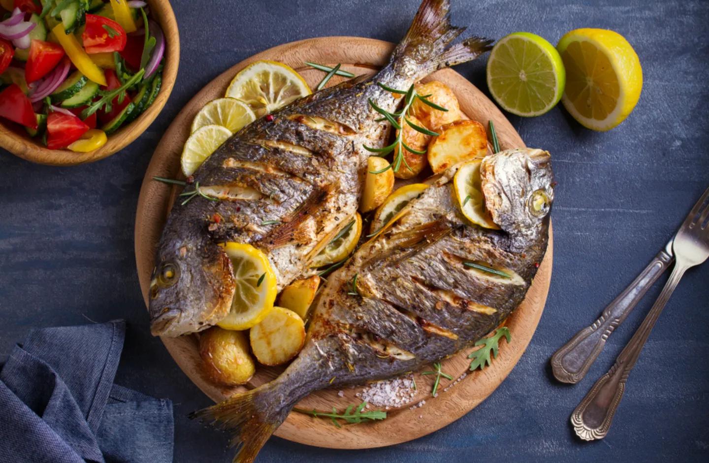 Poisson Daurade Grillé