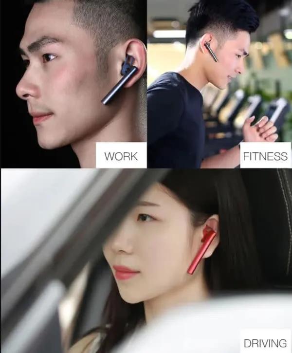 Ecouteur seule oreillette Bluetooth rouge Sans fil Bluetooth IPX6 étanche REMAX RB-T17