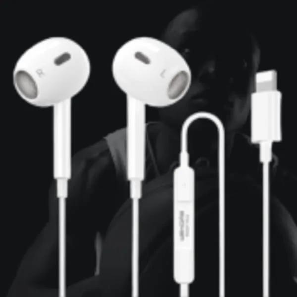 Ecouteur IPhone Fil avec Bluetooth Lightning avec micro WEKOME YA12 REMAX