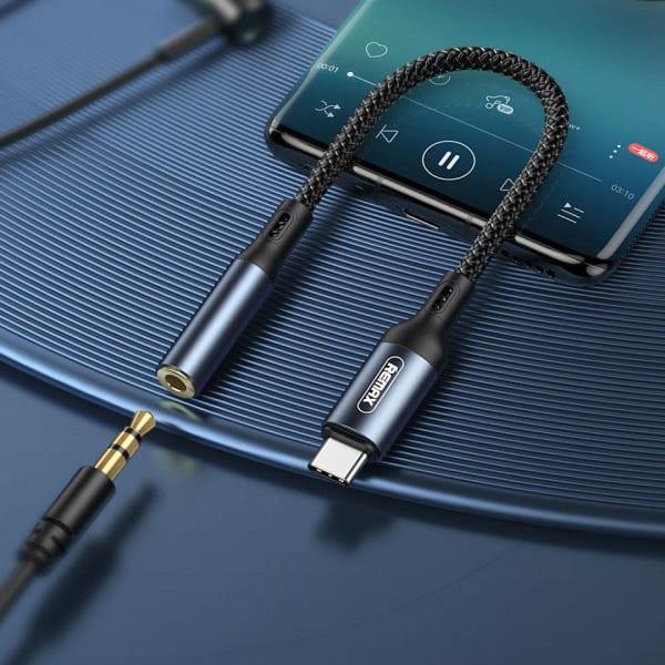 Adaptateur Type C mini-jack 3,5 mm Remax Sury Series RL-LA13a