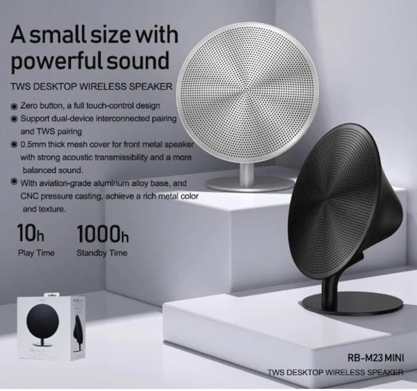 MINI HAUT-PARLEUR BLUETOOTH 5.0 NOIR REMAX RB-M23 SPEAKER