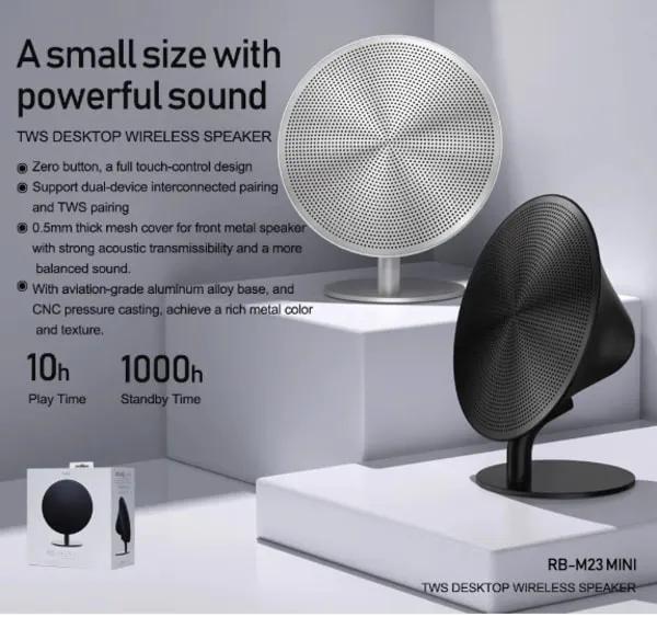 MINI HAUT-PARLEUR BLUETOOTH 5.0 NOIR REMAX RB-M23 SPEAKER