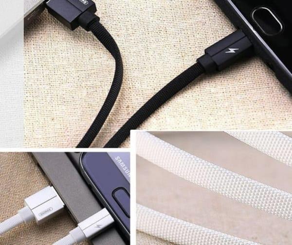 Cable Type C 2M TISSU Charge & Données USB - TYPE C 2.1A Remax RC-094A