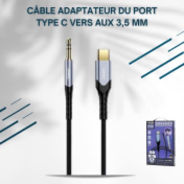 Cable adaptateur du port Type C vers Aux 3,5 mm RC-C015A REMAX