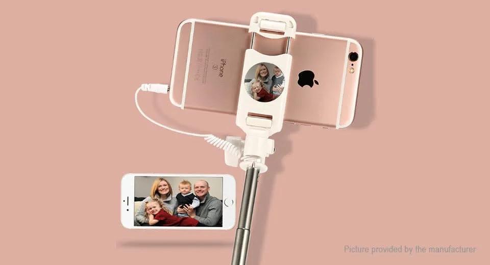 Perche à selfie avec câble (noire) REMAX P6