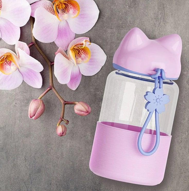 Bouteille Violet 340 ml en forme de renard - RT-CUP27