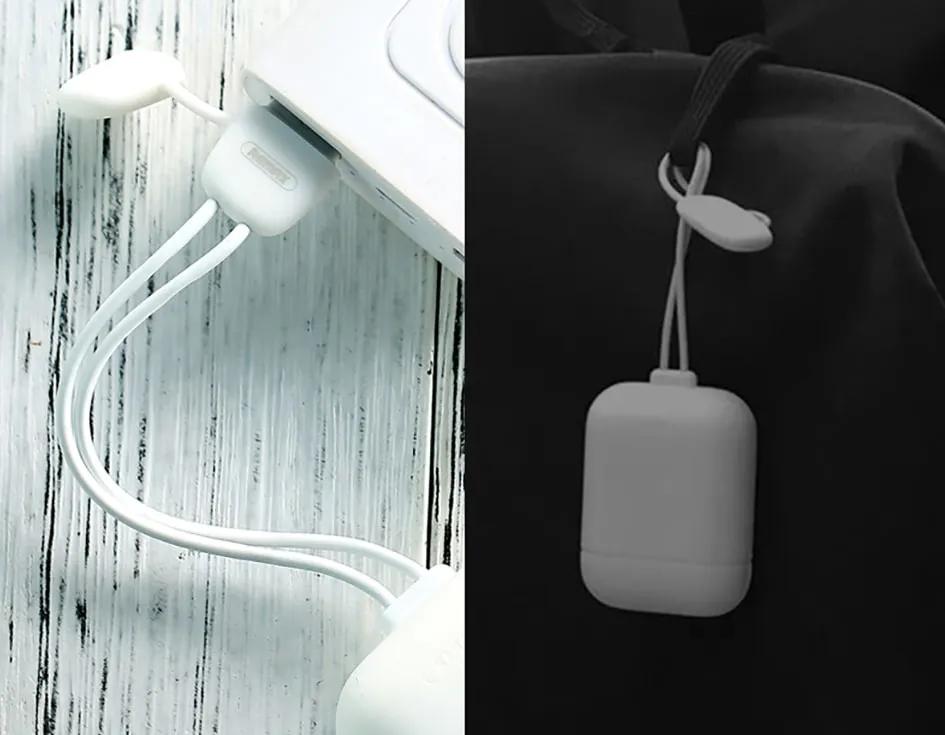 Coque en silicone 90mm/2.1A Anti-choc souple pour Airpods avec chargeur de câble RC-A6