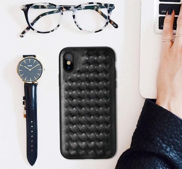 COQUE IPHONE X TISSAGE NOIR RM-1637 REMAX