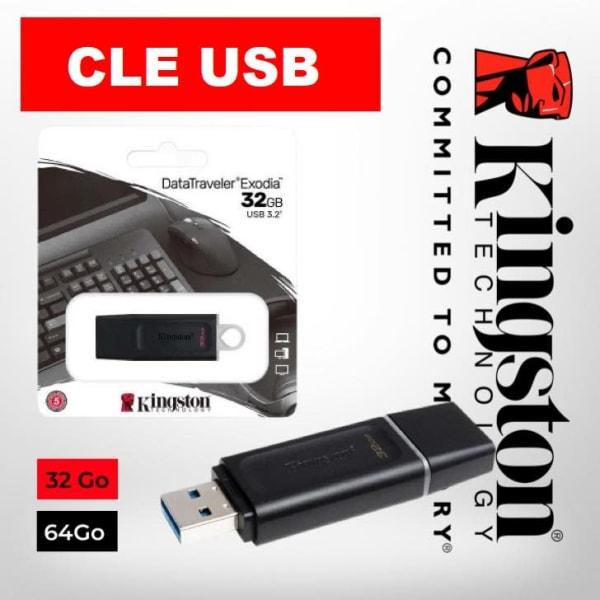 CLE USB 3.2 KINGSTON 32GB & 64GB & 128GB