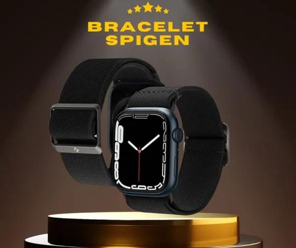 Bracelet SPIGEN Noir Ceinture Apple Watch 38-40-41-42-44-45mm