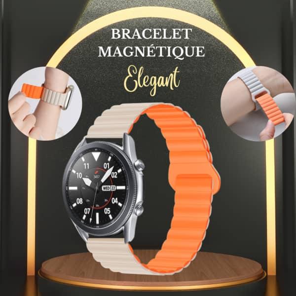 BRACELET SMART WATCH COTE ORANGE & COTE BEIGE 22 MM BRACELET SPORT MAGNÉTIQUE