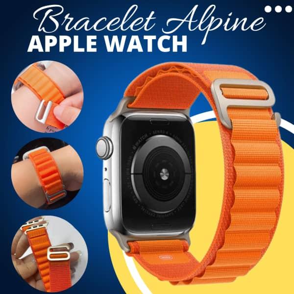 Bracelet ORANGE boucle Alpine pour Apple Watch BAND