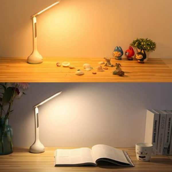 Lampe de bureau LED rechargeable support dispose d'un affichage numérique qui indique la température actuelle, l'heure (avec fonction d'alarme) et la date REMAX RT-E510