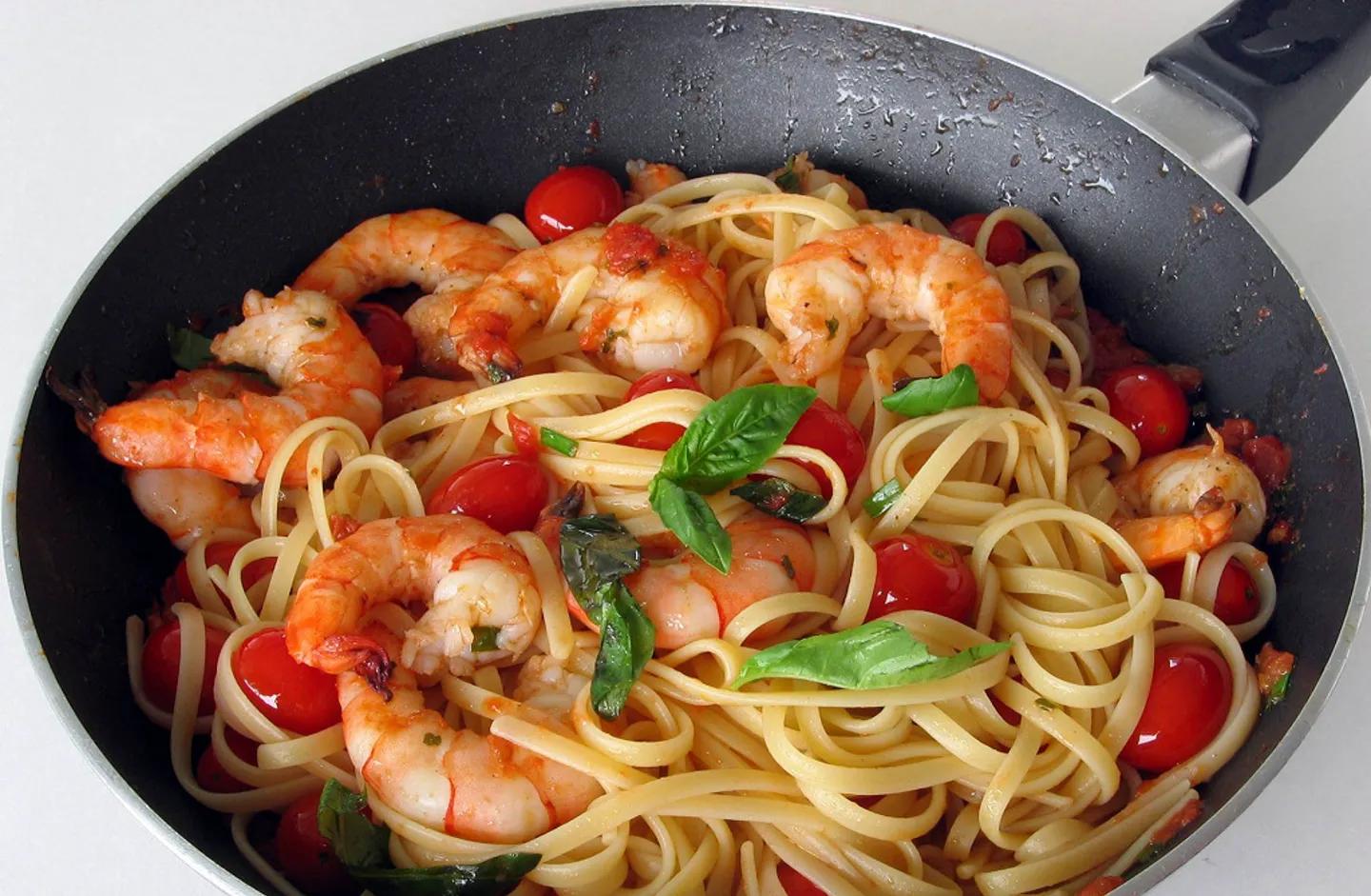Spaghetti Chevrette et Basilic