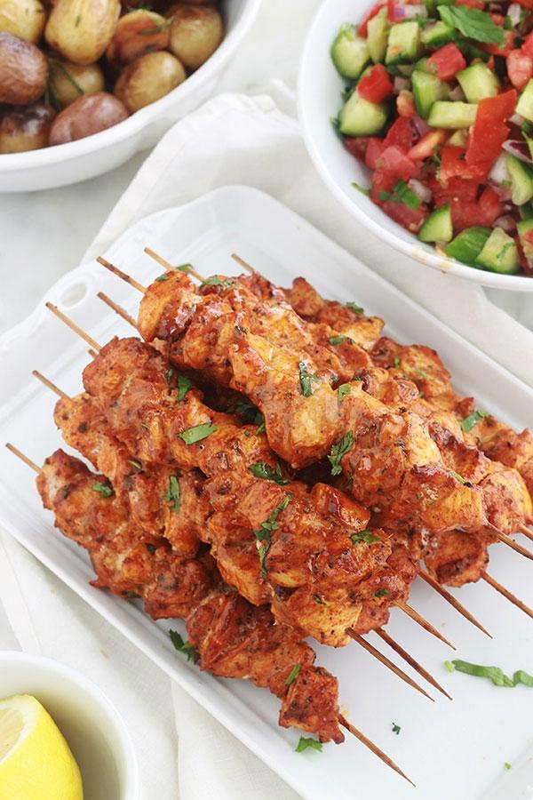 Plat Brochettes de Poulet