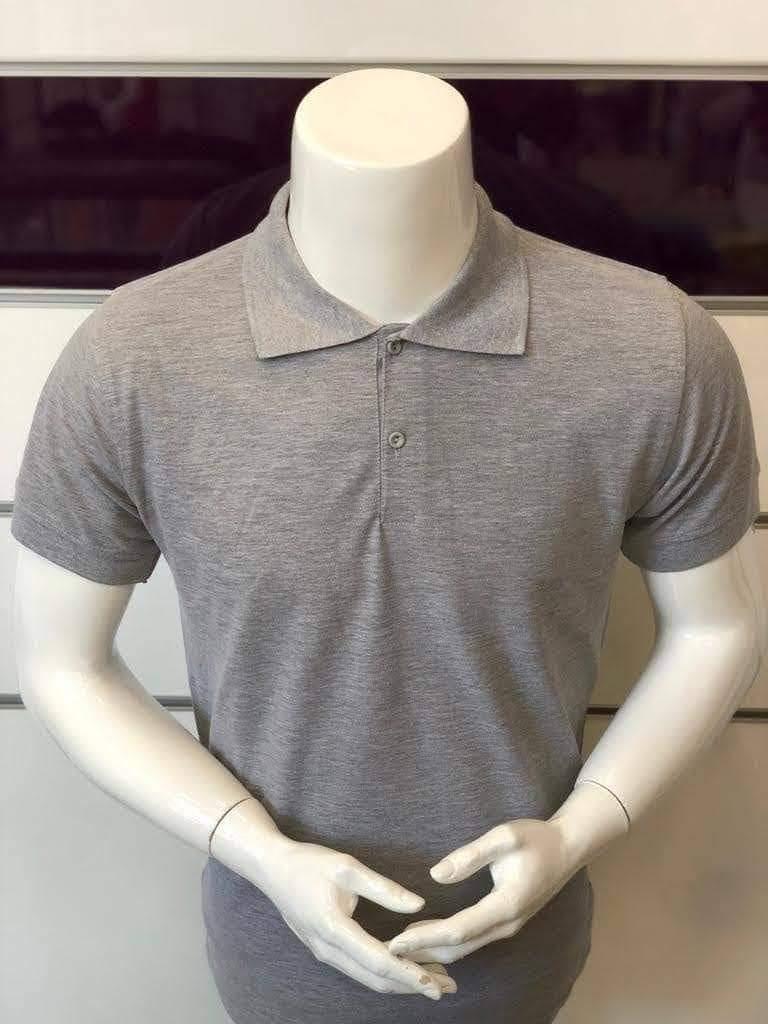 Polo de travail 100% coton  Gris