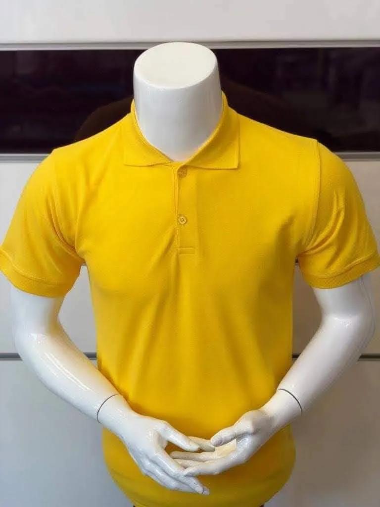 Polo de travail 100% coton  jaune