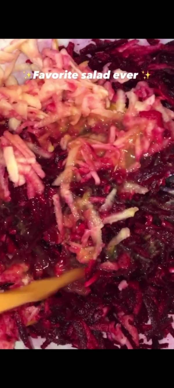 Salade betterave pomme orange