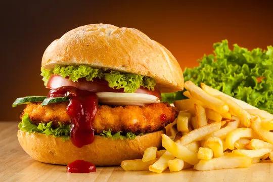 Chicken Burger + Frites