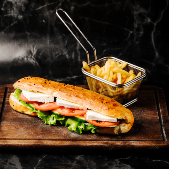 Sandwich Mixte ( avec frites )