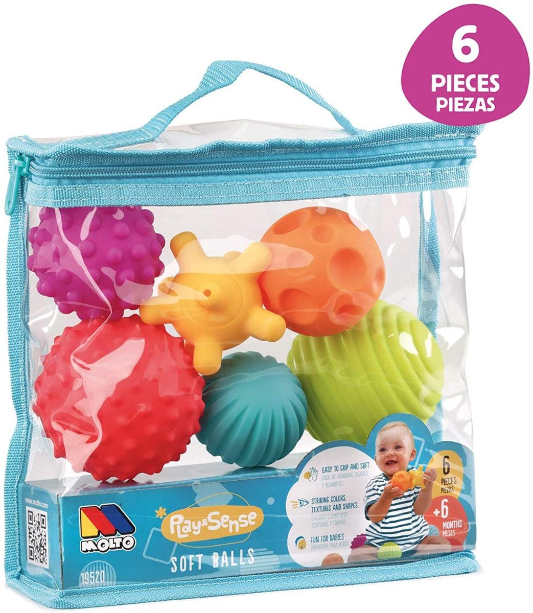 MOLTO BALLES SENSORIELLES 6 PCS