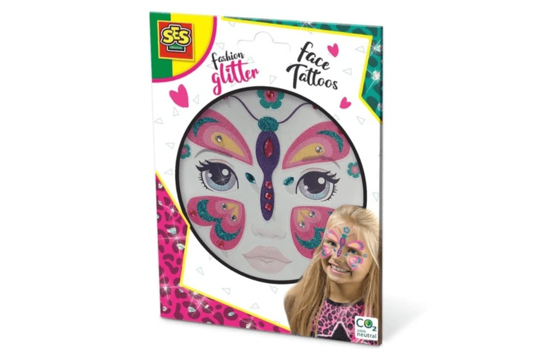 SES - Fashion tatouage paillettes papillon
