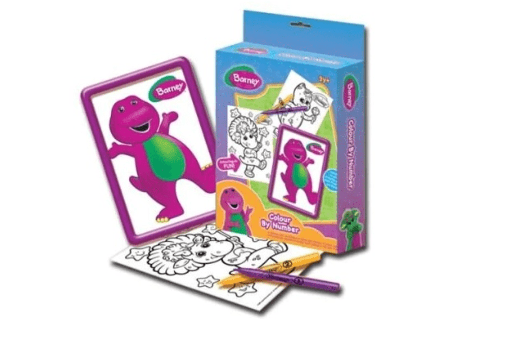 Barney colorier par nombre