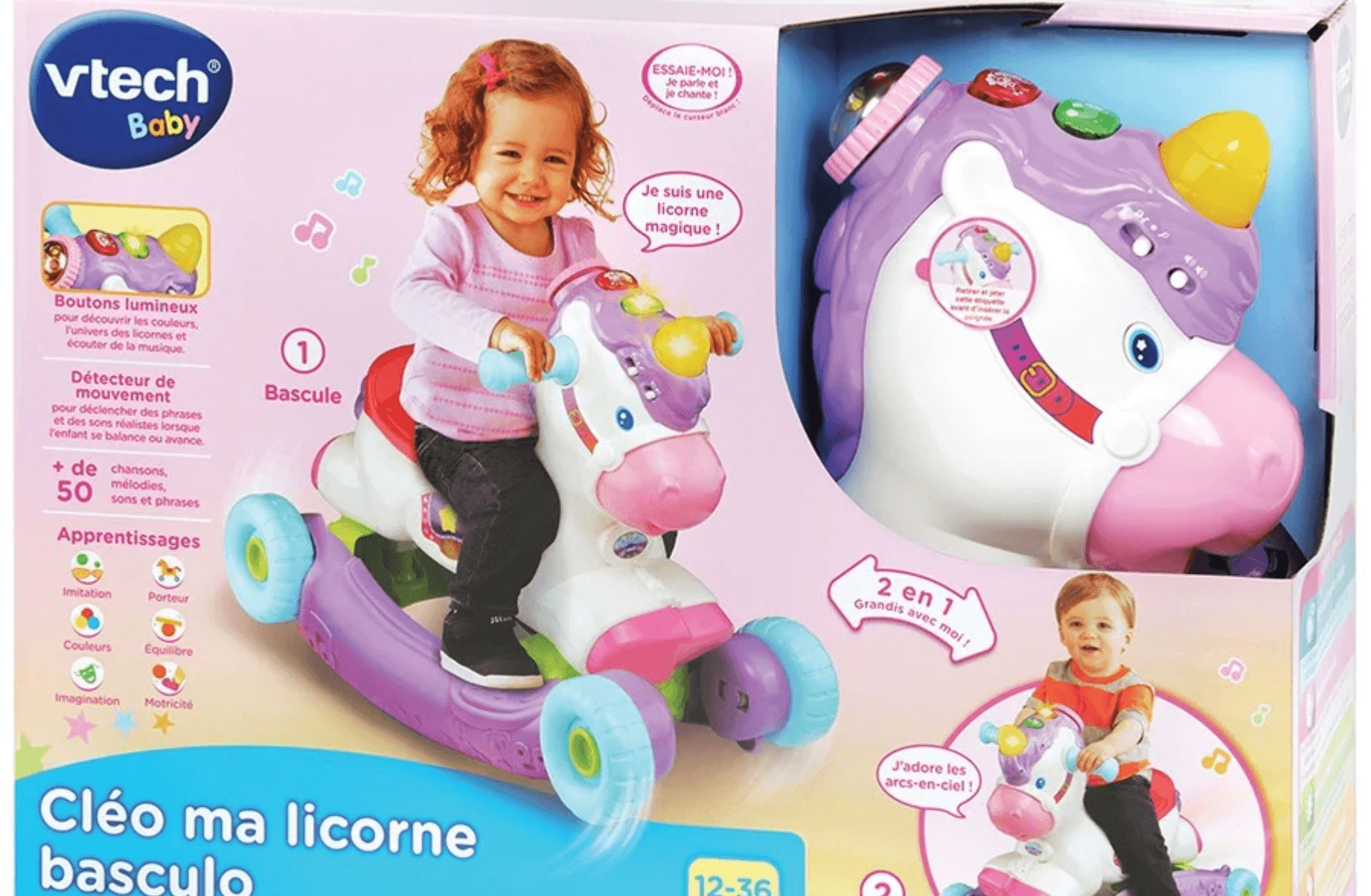 VTECH - Cléo ma licorne à bascule