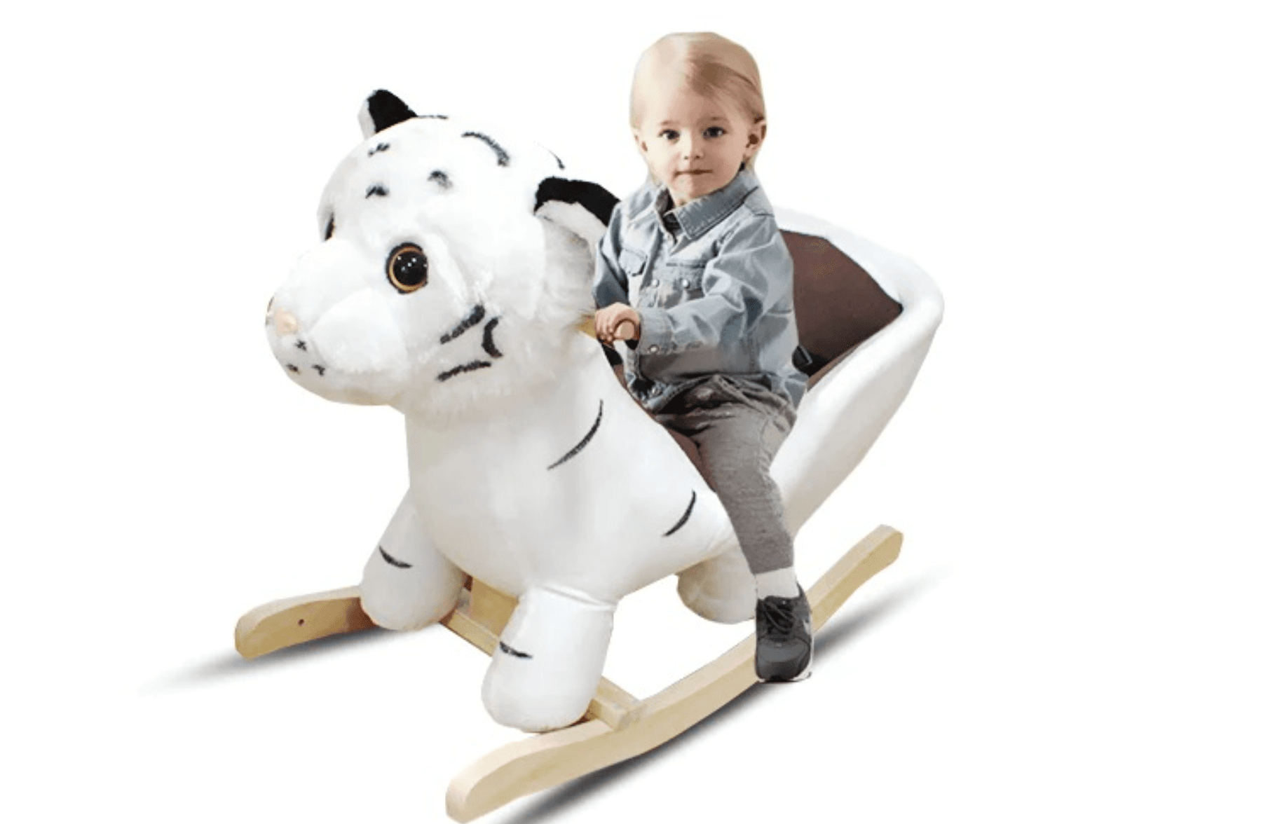 Peluche à bascule Tigre blanc