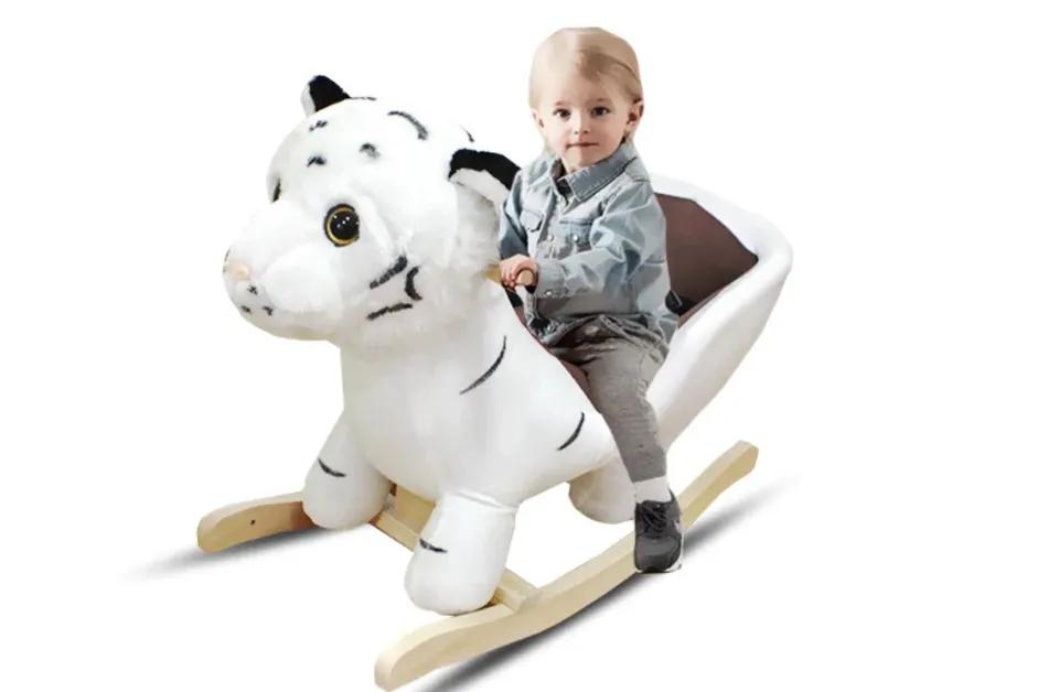 Peluche à bascule Tigre blanc
