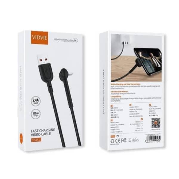 Cable Vidvie Lightning 2.4a Cb4511