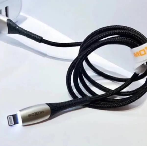 Cable de Charge Durable Lightning pour iPhone avec LED