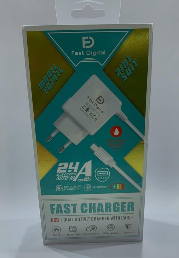 Chargeur Fast charger 2.4A Type-C