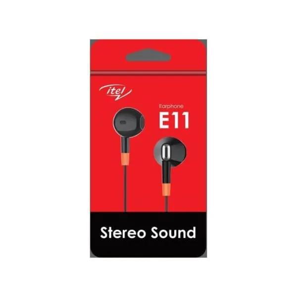 Itel - Ecouteur E11 - Noir - - Filaire