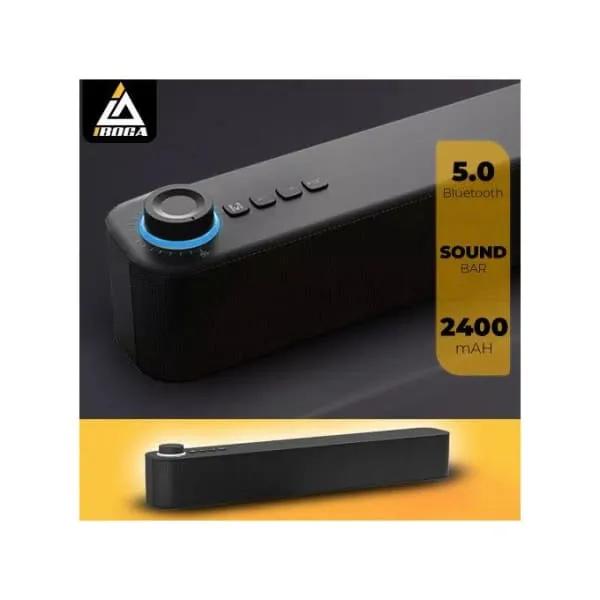 iboga Barre de Son Bluetooth PC TV Enceinte Bluetooth Haut Parleur PC Soundbar